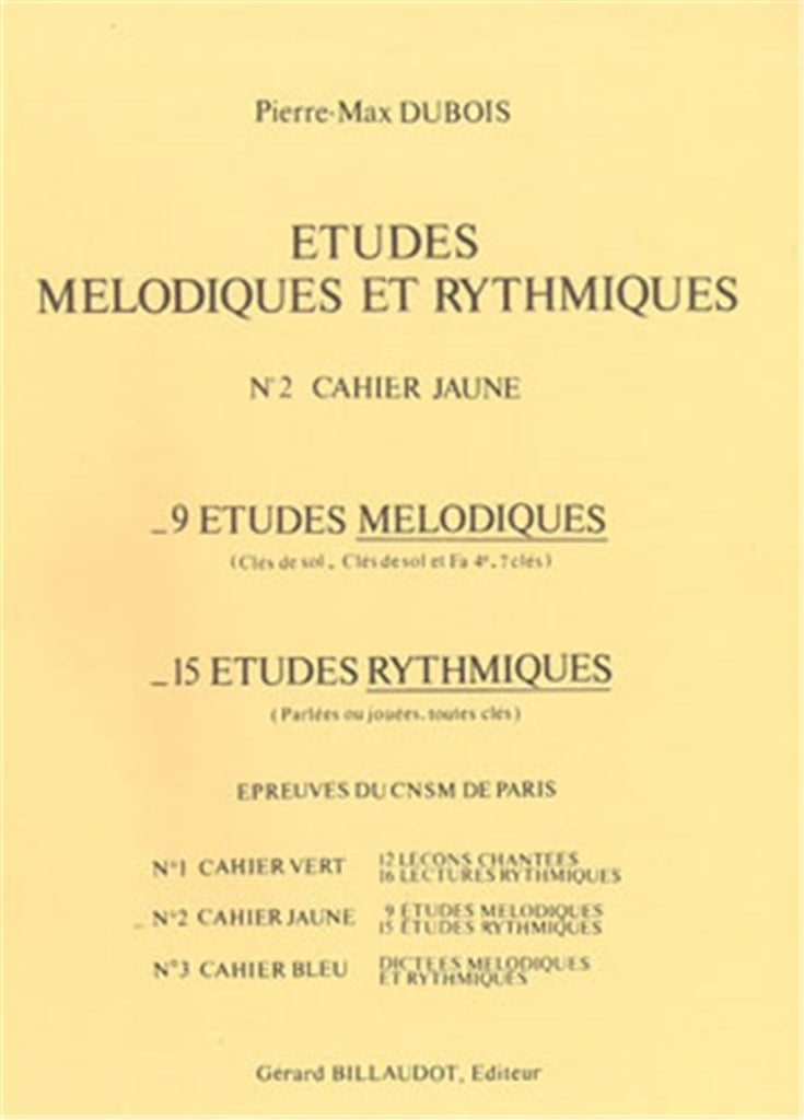 Etudes Melodiques Et Rythmiques Volume 2